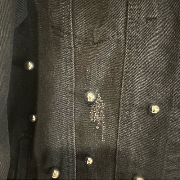 The Style Between Us Embellished Black Denim Jacket - Picture 7 of 12